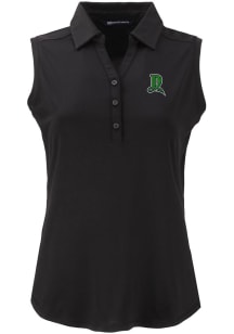 Cutter and Buck Dayton Dragons Womens Black Forge Eco Sleeveless Polo Short Sleeve Polo Shirt