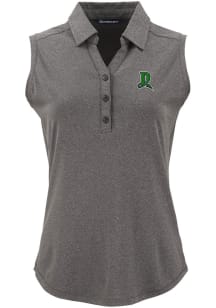 Cutter and Buck Dayton Dragons Womens Black Forge Eco Sleeveless Polo Short Sleeve Polo Shirt