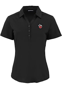Cutter and Buck Fort Wayne TinCaps Womens Black Forge Eco Polo Short Sleeve Polo Shirt