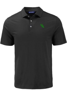 Cutter and Buck North Texas Mean Green Mens Black Coastline Eco Short Sleeve Polo