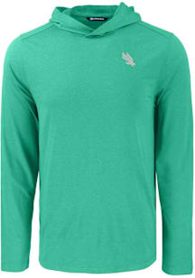 Cutter and Buck North Texas Mean Green Mens Kelly Green Coastline Eco Long Sleeve Hoodie