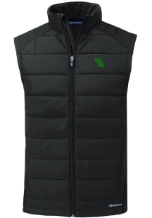 Cutter and Buck North Texas Mean Green Mens Black Evoke Sleeveless Jacket