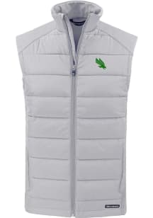 Cutter and Buck North Texas Mean Green Mens Charcoal Evoke Sleeveless Jacket