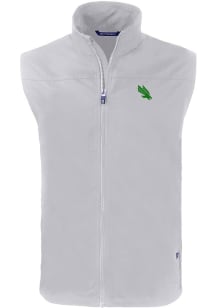 Cutter and Buck North Texas Mean Green Mens Grey Charter Sleeveless Jacket