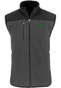 Cutter and Buck North Texas Mean Green Mens Grey Cascade Sherpa Sleeveless Jacket