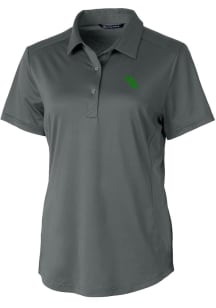 Cutter and Buck North Texas Mean Green Womens Grey Prospect Short Sleeve Polo Shirt