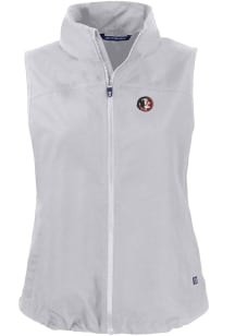 Cutter and Buck Florida State Seminoles Womens Grey Charter Vest