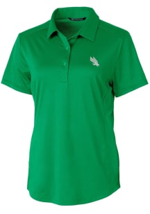 Cutter and Buck North Texas Mean Green Womens Kelly Green Prospect Short Sleeve Polo Shirt
