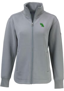 Cutter and Buck North Texas Mean Green Womens Grey Roam Light Weight Jacket