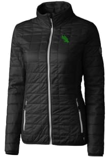 Cutter and Buck North Texas Mean Green Womens Black Rainier PrimaLoft Filled Jacket