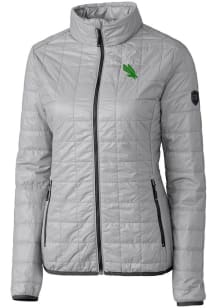 Cutter and Buck North Texas Mean Green Womens Grey Rainier PrimaLoft Filled Jacket