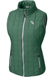 Cutter and Buck North Texas Mean Green Womens Green Rainier PrimaLoft Vest