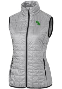 Cutter and Buck North Texas Mean Green Womens Grey Rainier PrimaLoft Vest