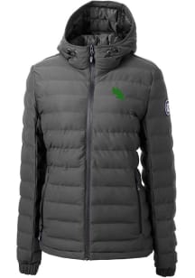 Cutter and Buck North Texas Mean Green Womens Grey Mission Ridge Repreve Filled Jacket