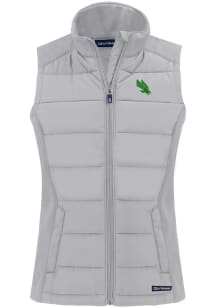 Cutter and Buck North Texas Mean Green Womens Charcoal Evoke Vest