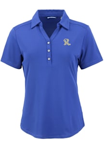 Cutter and Buck Frisco Rough Riders Womens Blue Forge Eco Polo Short Sleeve Polo Shirt