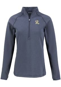 Cutter and Buck Frisco Rough Riders Womens Navy Blue Pehastin Qtr Zip