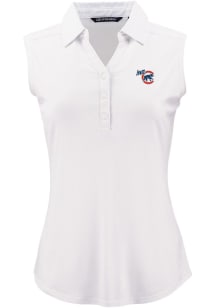 Cutter and Buck Iowa Cubs Womens White Forge Eco Sleeveless Polo Short Sleeve Polo Shirt