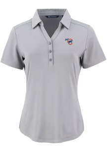 Cutter and Buck Iowa Cubs Womens Grey Forge Eco Polo Short Sleeve Polo Shirt