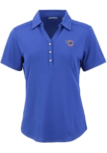 Cutter and Buck Iowa Cubs Womens Blue Forge Eco Polo Short Sleeve Polo Shirt