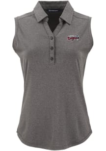 Cutter and Buck Lansing Lugnuts Womens Black Forge Eco Sleeveless Polo Short Sleeve Polo Shirt