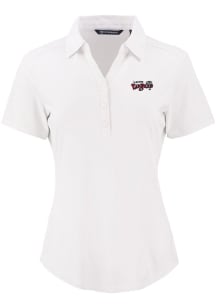 Cutter and Buck Lansing Lugnuts Womens White Forge Eco Polo Short Sleeve Polo Shirt
