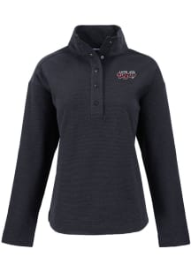 Cutter and Buck Lansing Lugnuts Womens Black Hunts Point Qtr Zip