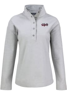 Cutter and Buck Lansing Lugnuts Womens Grey Hunts Point Qtr Zip