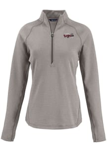 Cutter and Buck Lansing Lugnuts Womens Grey Pehastin Qtr Zip