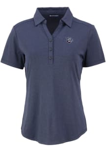 Cutter and Buck Lehigh Valley Ironpigs Womens Navy Blue Forge Eco Polo Short Sleeve Polo Shirt