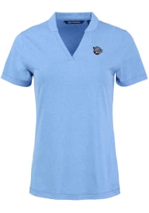 Cutter and Buck Lehigh Valley Ironpigs Womens Blue Forge Short Sleeve T-Shirt