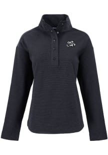 Cutter and Buck Omaha Storm Chasers Womens Black Hunts Point Qtr Zip