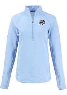 Cutter and Buck Omaha Storm Chasers Womens Blue Pehastin Qtr Zip