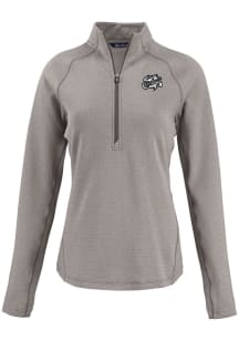 Cutter and Buck Omaha Storm Chasers Womens Grey Pehastin Qtr Zip