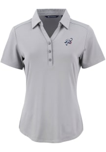 Cutter and Buck Reading Fightin Phils Womens Grey Forge Eco Polo Short Sleeve Polo Shirt