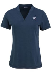 Cutter and Buck Reading Fightin Phils Womens Navy Blue Forge Short Sleeve T-Shirt