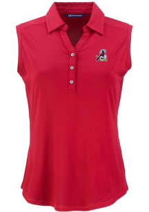 Cutter and Buck Springfield Cardinals Womens Cardinal Forge Eco Sleeveless Polo Short Sleeve Polo..