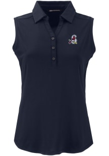 Cutter and Buck Springfield Cardinals Womens Navy Blue Forge Eco Sleeveless Polo Short Sleeve Polo..