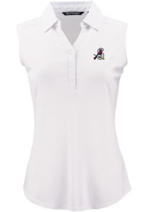 Cutter and Buck Springfield Cardinals Womens White Forge Eco Sleeveless Polo Short Sleeve Polo Shi..