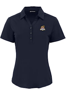 Cutter and Buck Toledo Mud Hens Womens Navy Blue Forge Eco Polo Short Sleeve Polo Shirt