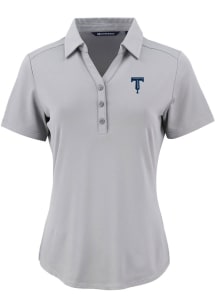 Cutter and Buck Tulsa Drillers Womens Grey Forge Eco Polo Short Sleeve Polo Shirt