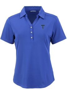 Cutter and Buck Tulsa Drillers Womens Blue Forge Eco Polo Short Sleeve Polo Shirt