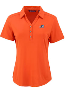 Cutter and Buck West Michigan Whitecaps Womens Orange Forge Eco Polo Short Sleeve Polo Shirt