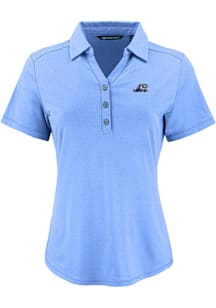 Cutter and Buck West Michigan Whitecaps Womens Blue Forge Eco Polo Short Sleeve Polo Shirt