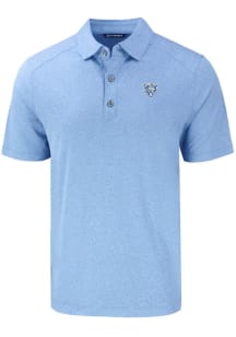 Cutter and Buck Chicago Bears Mens Blue Mono Forge Recycled Short Sleeve Polo