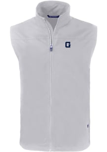 Cutter and Buck Georgetown Hoyas Mens Grey Charter Sleeveless Jacket