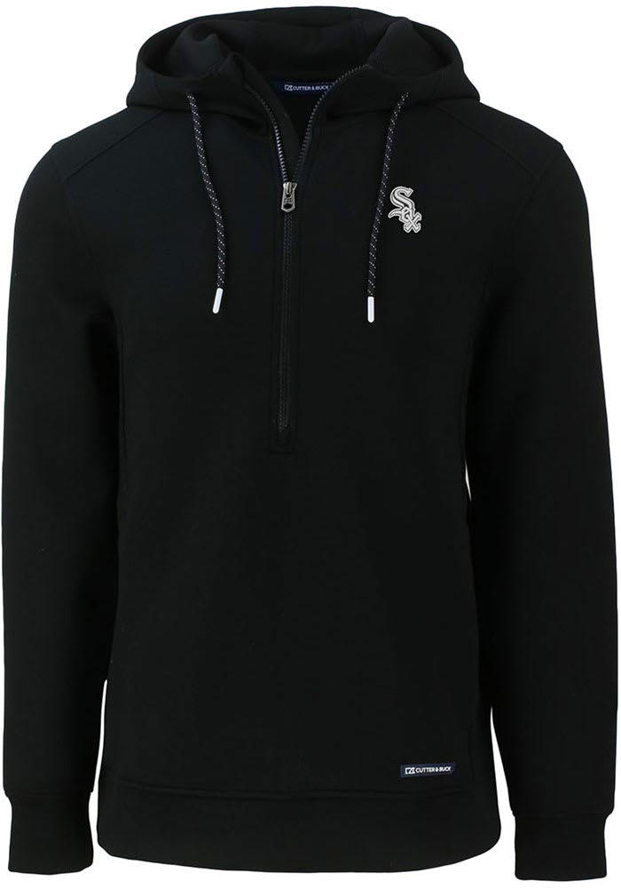 Cutter and Buck Chicago White Sox Mens BLACK Mono Roam Hoodie