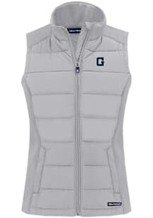 Cutter and Buck Georgetown Hoyas Womens Charcoal Vault Evoke Vest