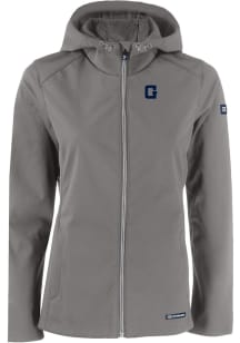 Cutter and Buck Georgetown Hoyas Womens Grey Vault Evoke Light Weight Jacket