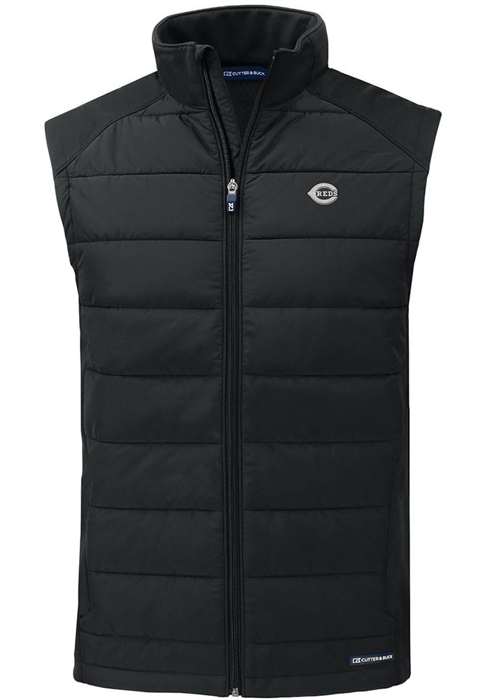 Cutter and Buck Cincinnati Reds Mens Mono Evoke Sleeveless Jacket